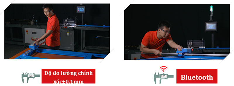 Máy cắt nẹp HEGA GLS300 đo chiều dài nẹp kính không dây