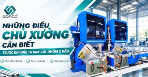 máy cắt nhôm 2 đầu