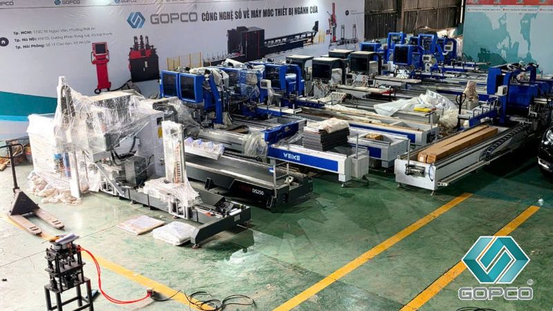 máy cắt nhôm 2 đầu xưởng